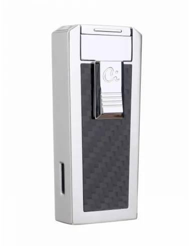 Зажигалка Caseti сигарная, турбо (тройное пламя), карбон CA439-1