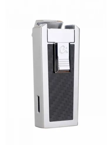Зажигалка Caseti сигарная, турбо (тройное пламя), карбон CA439-1