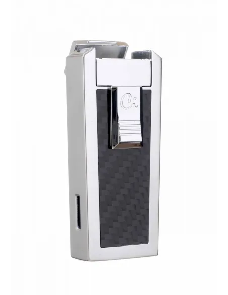 Зажигалка Caseti сигарная, турбо (тройное пламя), карбон CA439-1