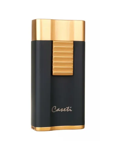 Зажигалка Caseti сигарная, турбо, черно-золотистая CA558-5