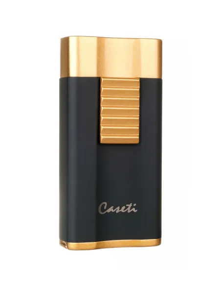 Зажигалка Caseti сигарная, турбо, черно-золотистая CA558-5
