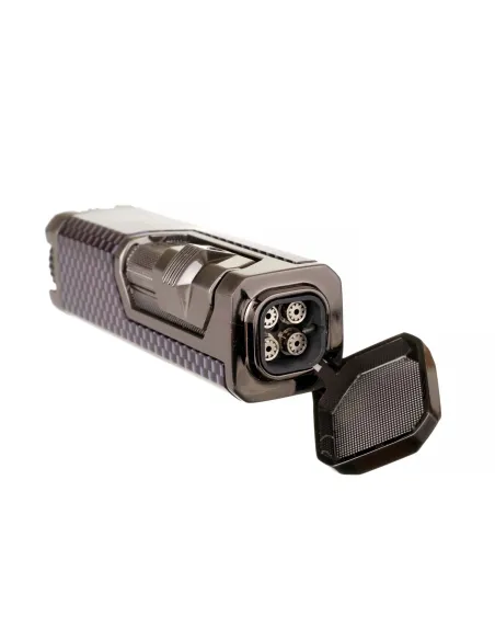 Зажигалка сигарная Honest, четверное пламя, карбон 751-Carbon