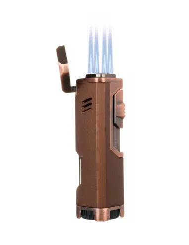 Зажигалка сигарная Honest, четверное пламя, бронза 751-Bronze