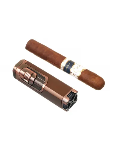 Зажигалка сигарная Honest, четверное пламя, бронза 751-Bronze