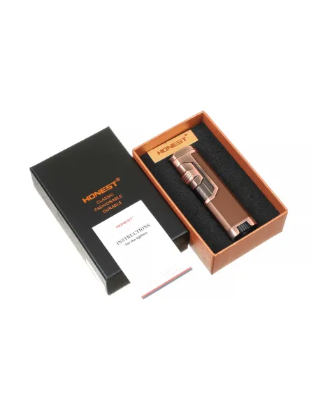 Зажигалка сигарная Honest, четверное пламя, бронза 751-Bronze