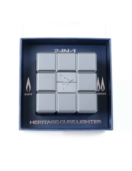 Зажигалка настольная Colibri Heritage двойного действия: турбо или обычное пламя, Оружейная сталь LI125T3