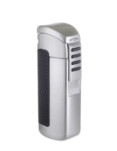 Зажигалка сигарная Passatore с пробойником, двойное пламя, хром 234-502