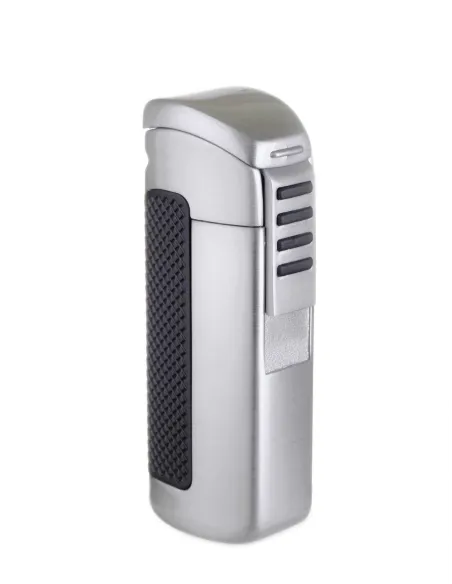 Зажигалка сигарная Passatore с пробойником, двойное пламя, хром 234-502