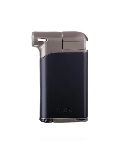 Зажигалка трубочная Colibri Pacific с тампером, черный-оружейная сталь LI400C7