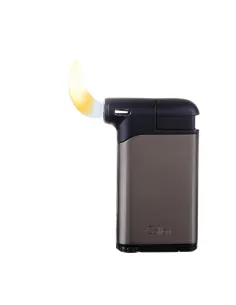 Зажигалка трубочная с тампером Colibri Pacific, оружейная сталь-черный LI400C8 2