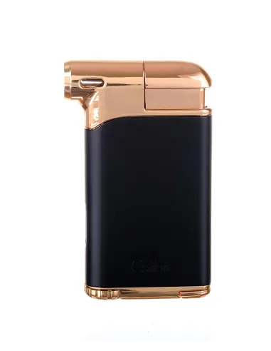 Зажигалка трубочная Colibri Pacific с тампером, черный-красное золото LI400C9