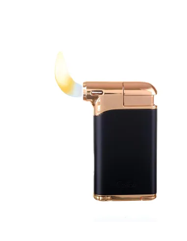Зажигалка трубочная Colibri Pacific с тампером, черный-красное золото LI400C9