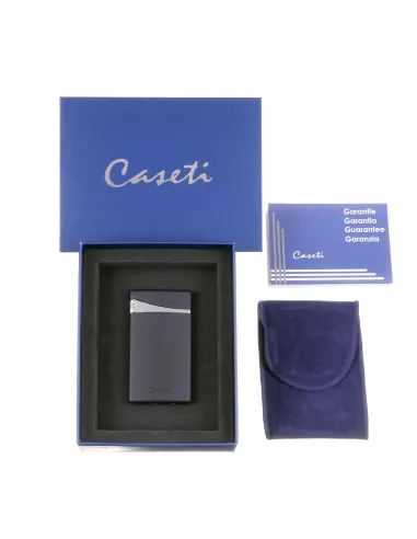 Зажигалка Caseti, турбо, плоское пламя, супертонкая, черная CA500-2