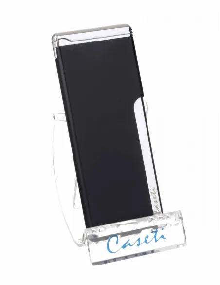 Зажигалка Caseti, турбо, супертонкая, черная CA453-1