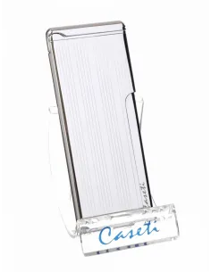 Зажигалка Caseti, турбо, супертонкая, хром CA453-4