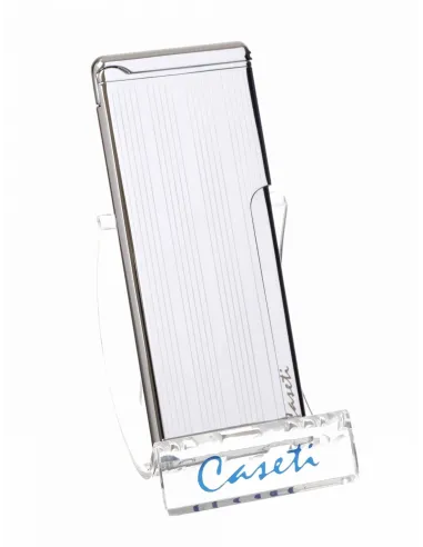 Зажигалка Caseti, турбо, супертонкая, хром CA453-4