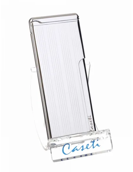 Зажигалка Caseti, турбо, супертонкая, хром CA453-4