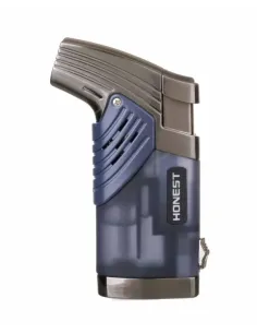 Зажигалка сигарная Honest, двойное пламя, с пробойником, черная