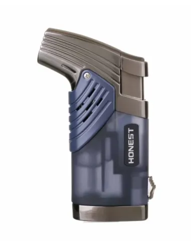 Зажигалка сигарная Honest, двойное пламя, с пробойником, черная