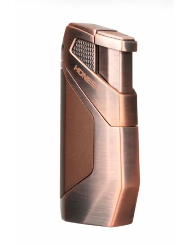 Зажигалка сигарная Honest, двойное пламя, с пробойником, бронза