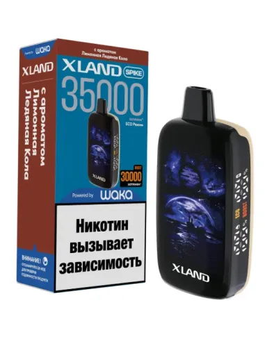 Электронная сигарета WAKA 35000 Xland SPIKE (SP35k-020 Лимнонная Ледяная Кола)