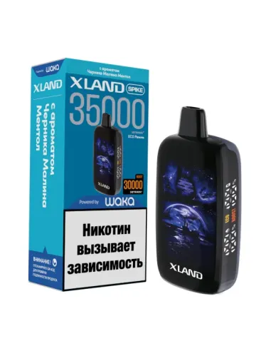Электронная сигарета WAKA 35000 Xland SPIKE (SP35k-003 Черника Малина Ментол)