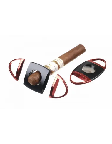 Гильотина Passatore, металл, черно-красная - купить в интернет-магазине Havana Smoke