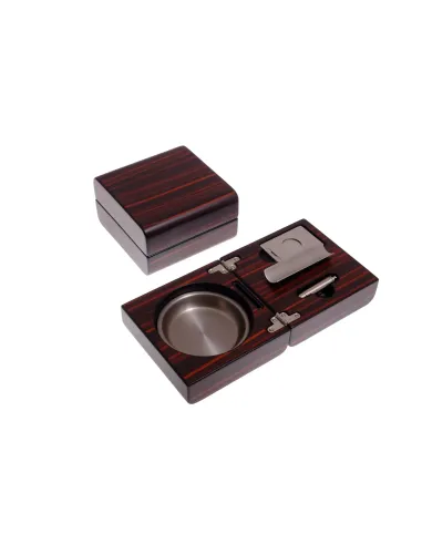 Пепельница сигарная Lubinski с набором, Эбеновое дерево - купить в интернет-магазине Havana Smoke
