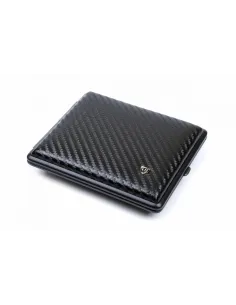 Портсигар Stoll на 26 сигарет, натуральная кожа, Карбон - купить в интернет-магазине Havana Smoke