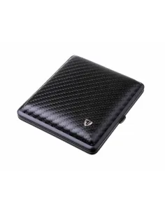 Портсигар Stoll на 18 сигарет, натуральная кожа, Карбон - купить в интернет-магазине Havana Smoke