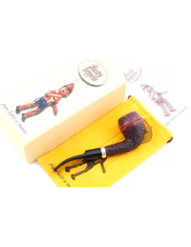 Трубка SER JACOPO Mastro Geppetto Rustic Silver G821