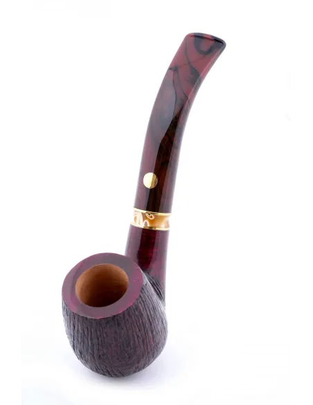 Трубка Mastro de Paja Pettinata Classica с цветным кольцом M451-2