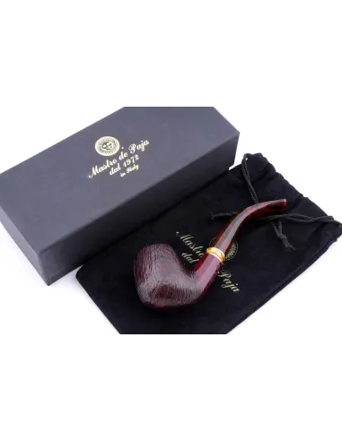 Трубка Mastro de Paja Pettinata Classica с цветным кольцом M451-2