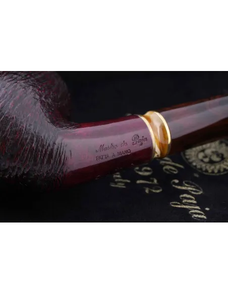 Трубка Mastro de Paja Pettinata Classica с цветным кольцом M451-2