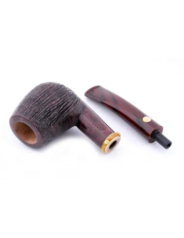 Трубка Mastro de Paja Pettinata Classica с цветным кольцом M451-3