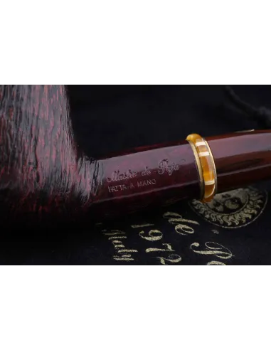 Трубка Mastro de Paja Pettinata Classica с цветным кольцом M451-3