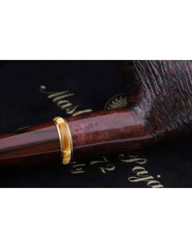 Трубка Mastro de Paja Pettinata Classica с цветным кольцом M451-3