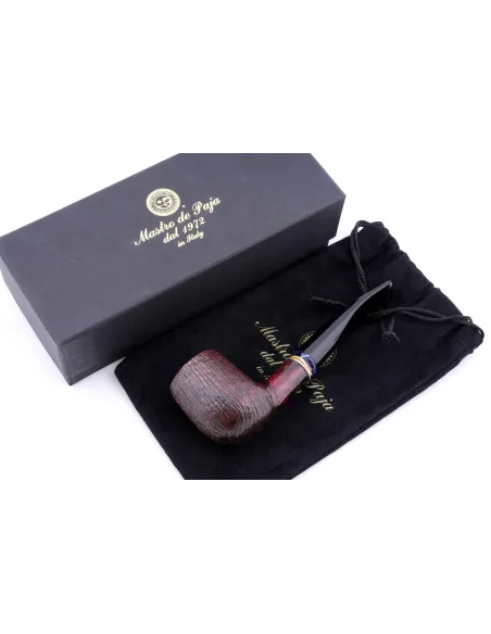 Трубка Mastro de Paja Pettinata Classica с цветным кольцом M451-4