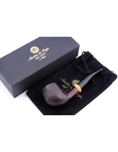 Трубка Mastro de Paja Pettinata Classica с цветным кольцом M451-5