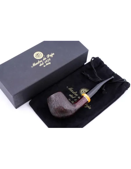 Трубка Mastro de Paja Pettinata Classica с цветным кольцом M451-5