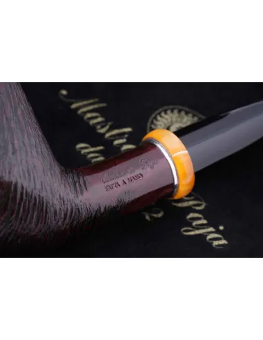 Трубка Mastro de Paja Pettinata Classica с цветным кольцом M451-5