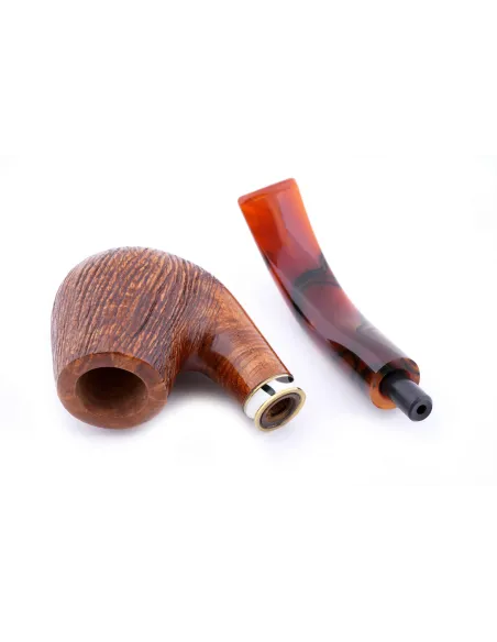 Трубка Mastro de Paja Pettinata Classica с цветным кольцом M451-7