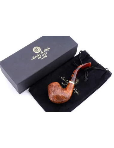 Трубка Mastro de Paja Pettinata Classica с цветным кольцом M451-7