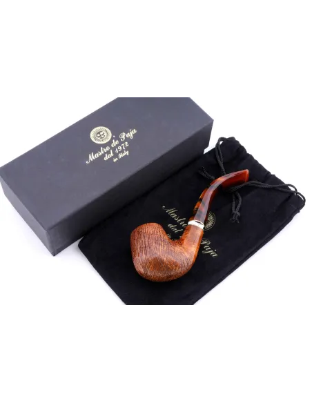 Трубка Mastro de Paja Pettinata Classica с цветным кольцом M451-7