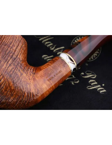 Трубка Mastro de Paja Pettinata Classica с цветным кольцом M451-7