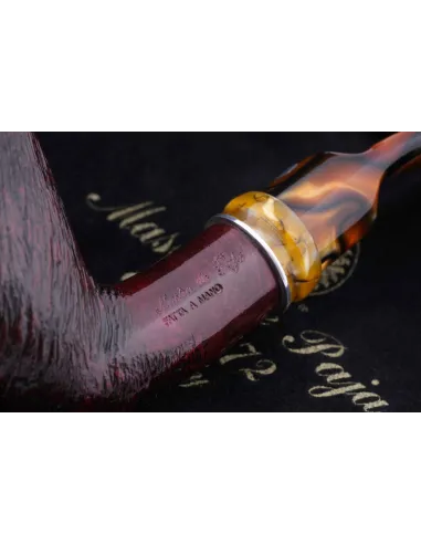 Трубка Mastro de Paja Pettinata Classica с цветным кольцом M451-8