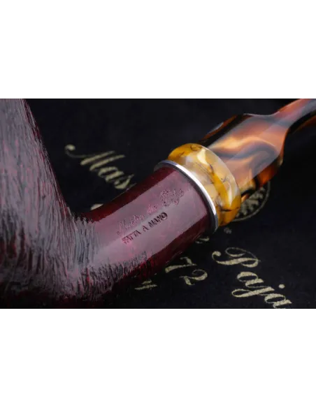 Трубка Mastro de Paja Pettinata Classica с цветным кольцом M451-8