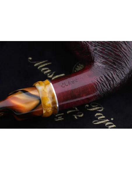 Трубка Mastro de Paja Pettinata Classica с цветным кольцом M451-8