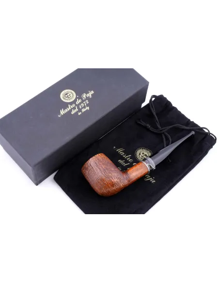 Трубка Mastro de Paja Pettinata Classica с цветным кольцом M451-10