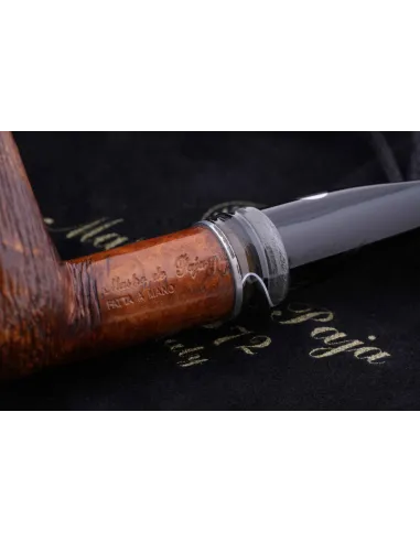 Трубка Mastro de Paja Pettinata Classica с цветным кольцом M451-10